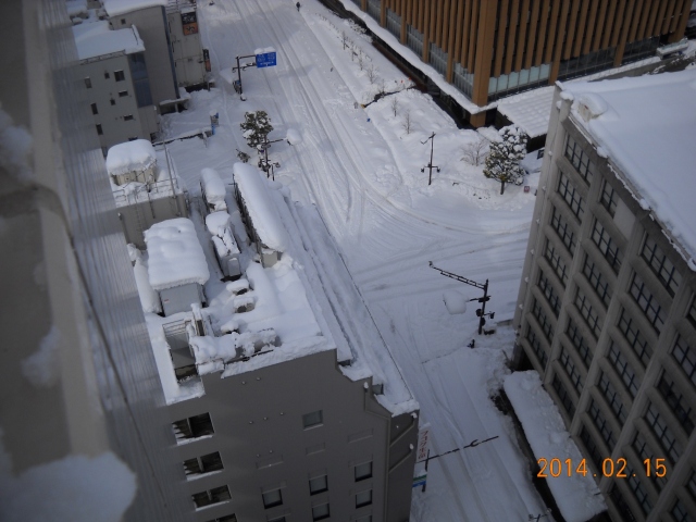 ココリのマンションから、スクランブル交差点を！山梨県民会館を見ることが出来る。